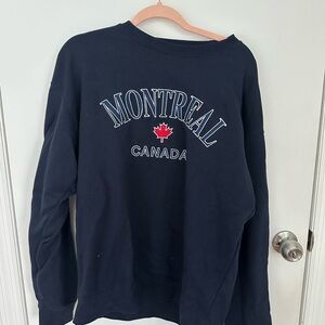 Montreal Canada Navy Sweatshirt
